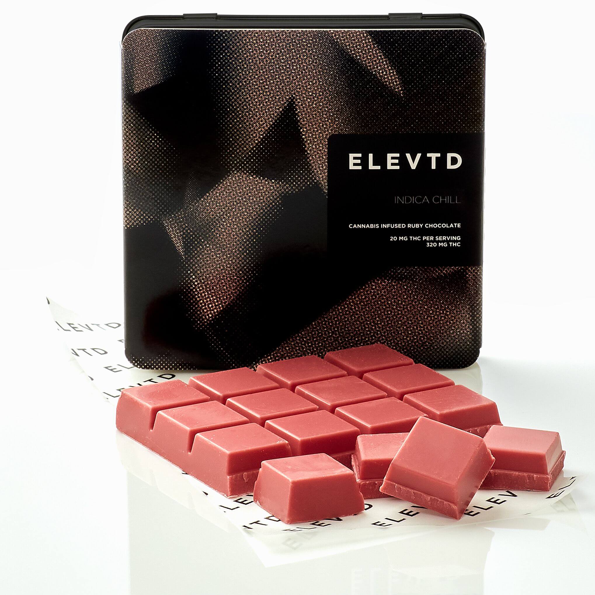 Elevtd - Indica Chill Ruby Chocolate (320 mg)