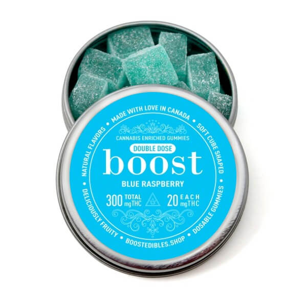 Boost THC Blue Raspberry Gummies - 300mg