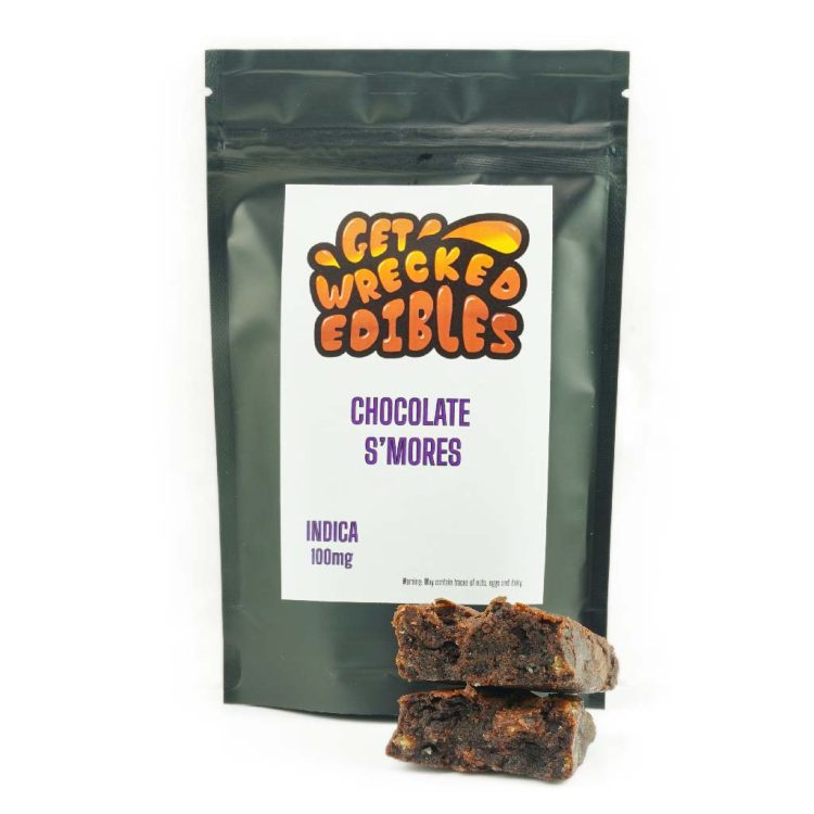 Chocolate S'mores Brownie - Get Wrecked Edibles