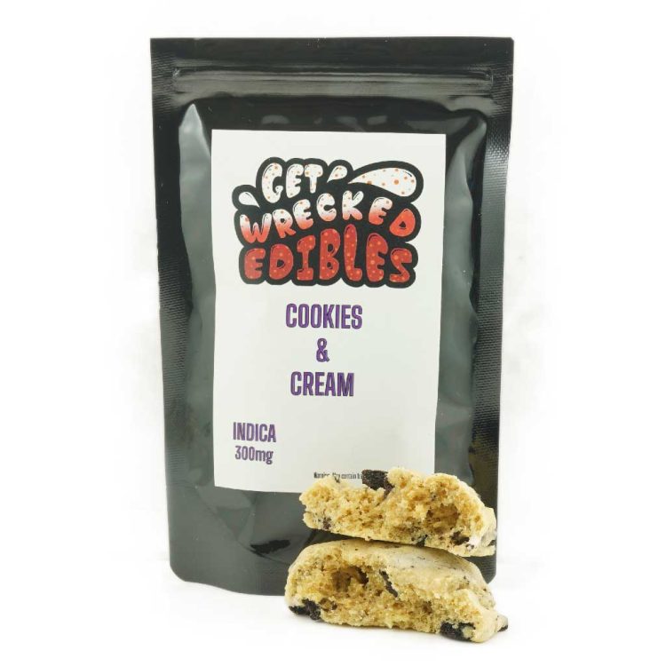 Cookies and Cream Cookies - Get Wrecked Edibles