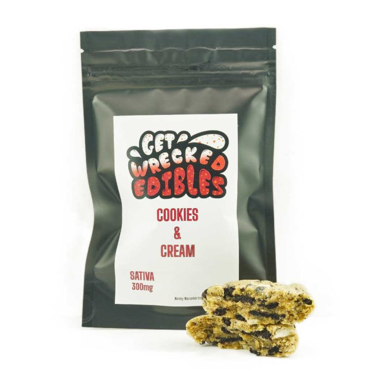 Cookies and Cream Cookies - Get Wrecked Edibles