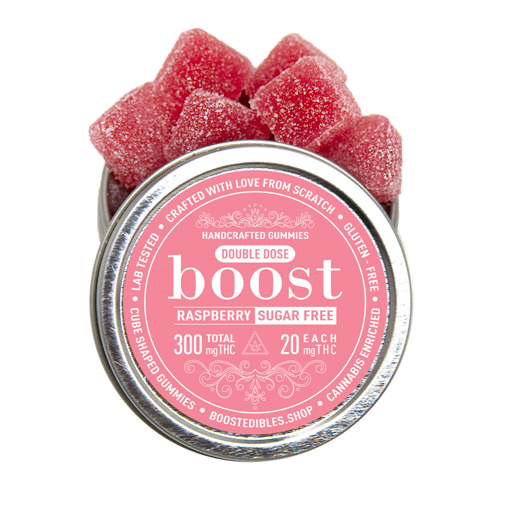Boost Sugar Free Raspberry Gummies - 300mg
