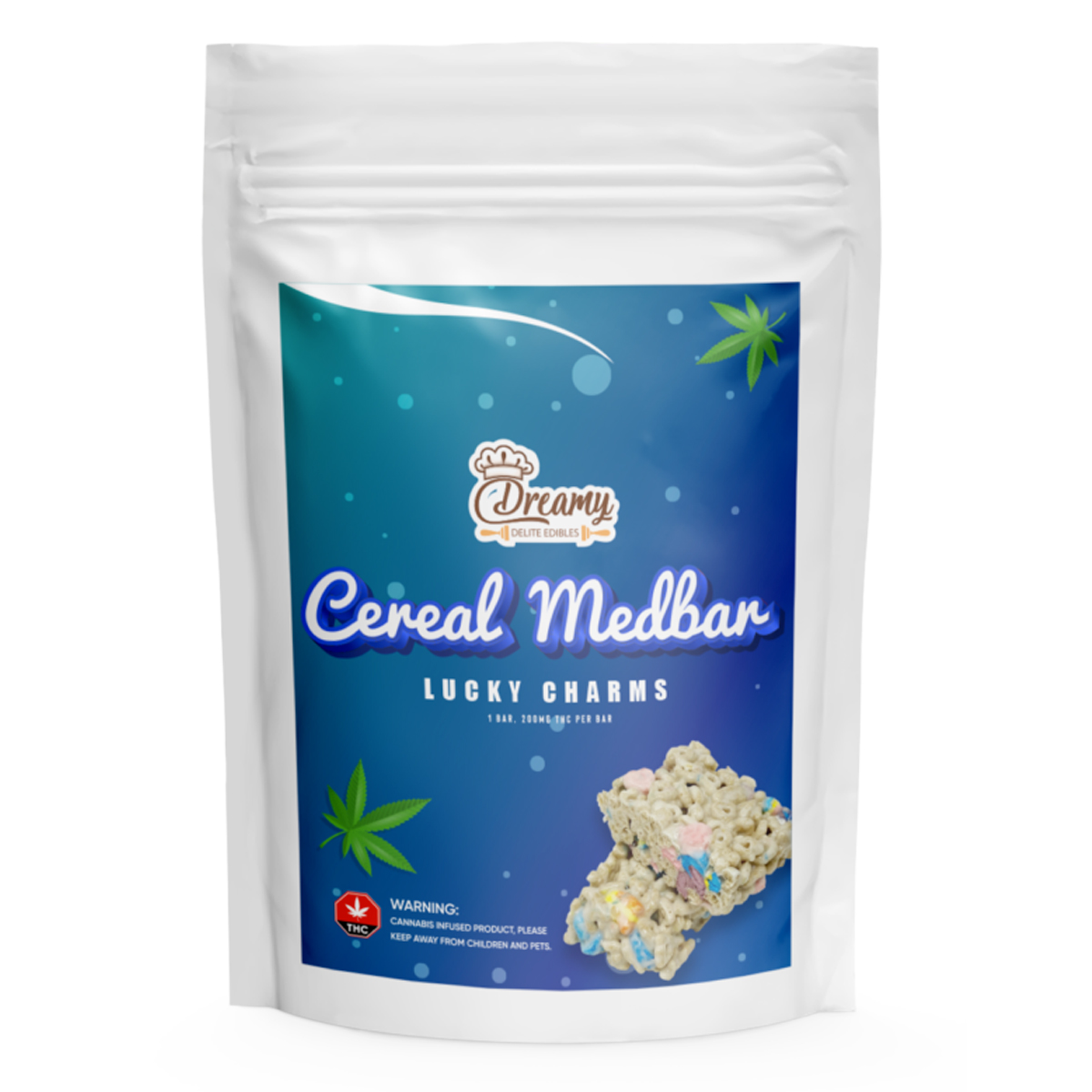 Dreamy Delite Lucky Charms Cereal Medbar 200mg