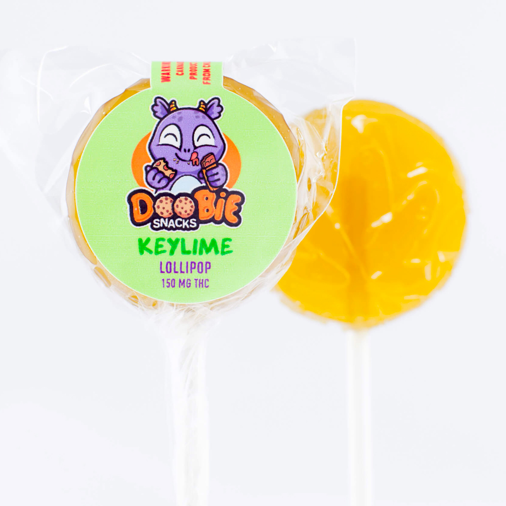 Doobie Snacks – 150mg THC Lollipop – Keylime