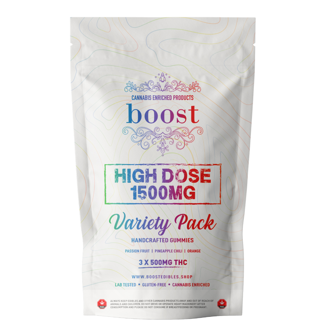 Boost THC High Dose - Variety Pack 1500mg Gummies