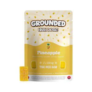 Grounded High Dose Bricks – Pineapple mg Gummy