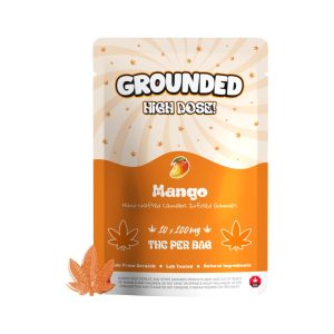 Grounded High Dose Leafs – Mango mg Gummies