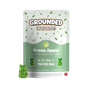 Grounded High Dose Bears – Green Apple mg Gummies