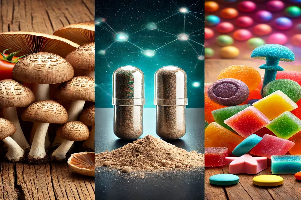 Whole Mushrooms vs. Capsules vs. Edibles