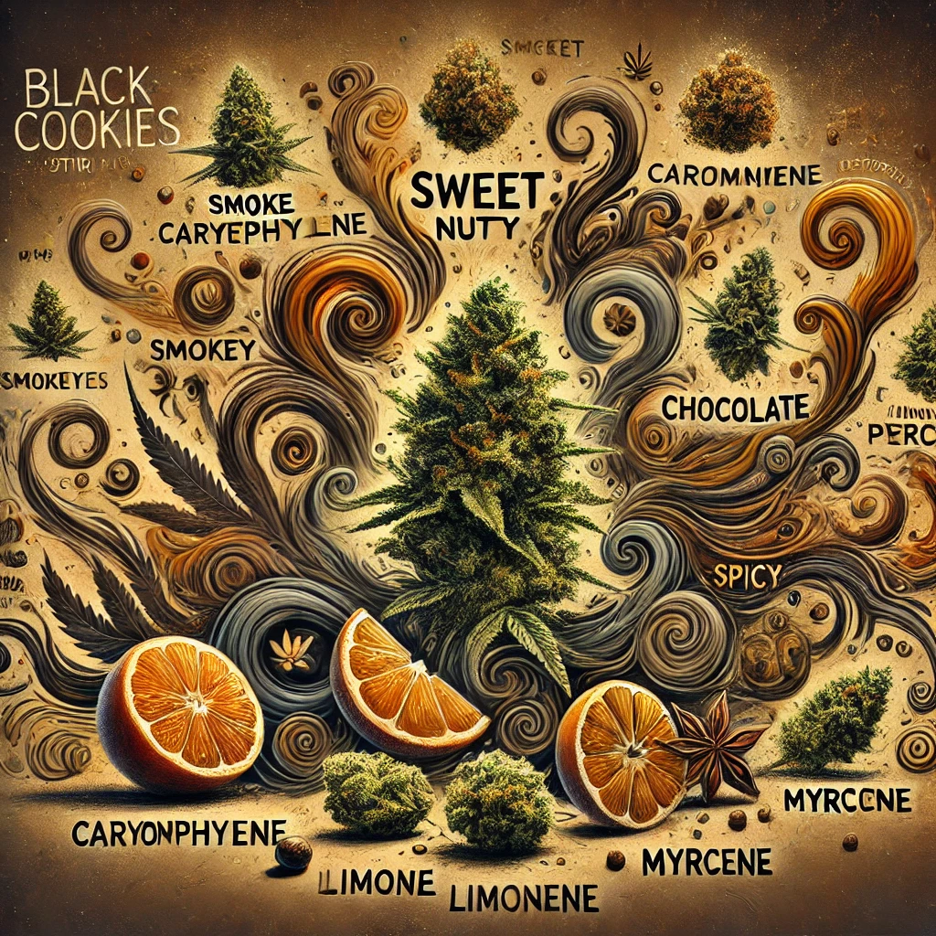 Flavor and Aroma Profile of Black Cookies Strain