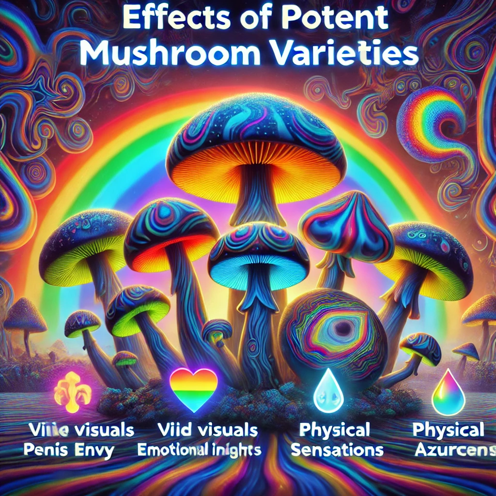 Effects of Potent Mushroom Varieties