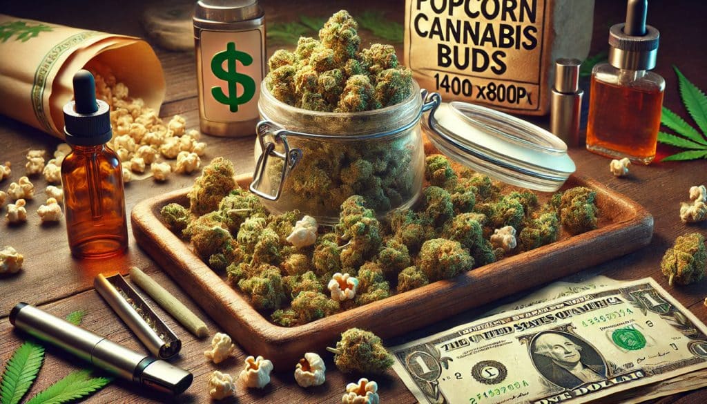 popcorn cannabis buds banner